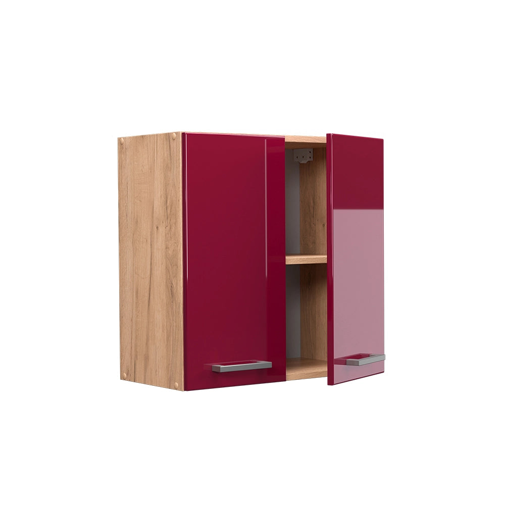 Vicco Pensile da cucina Rosso lucido 60 cm