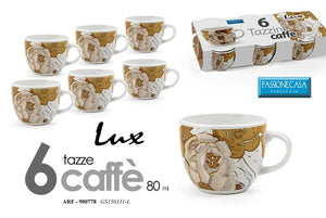 SET 6 TAZZINE CAFFE LUX 80CC