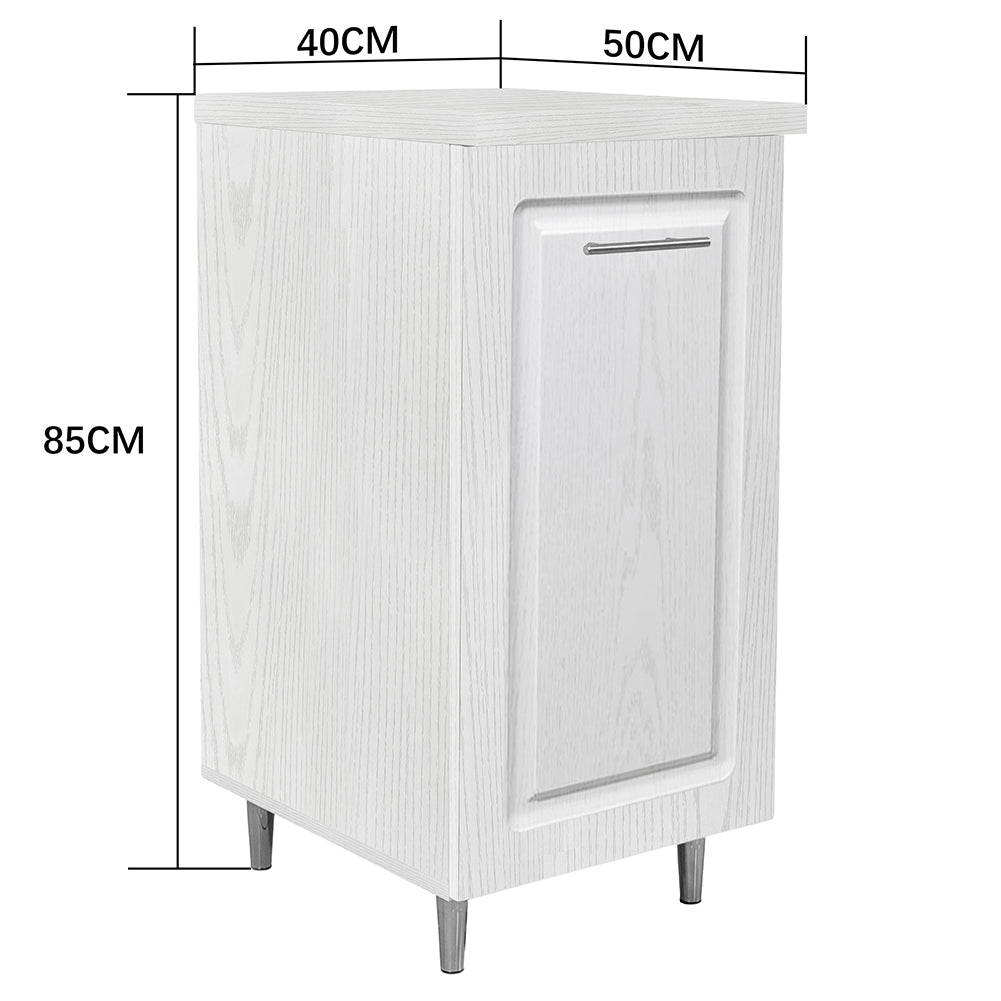 Mobile Cucina Componibile Base 1 Anta Bianco Frass. Classico 40x50 H 85 cm