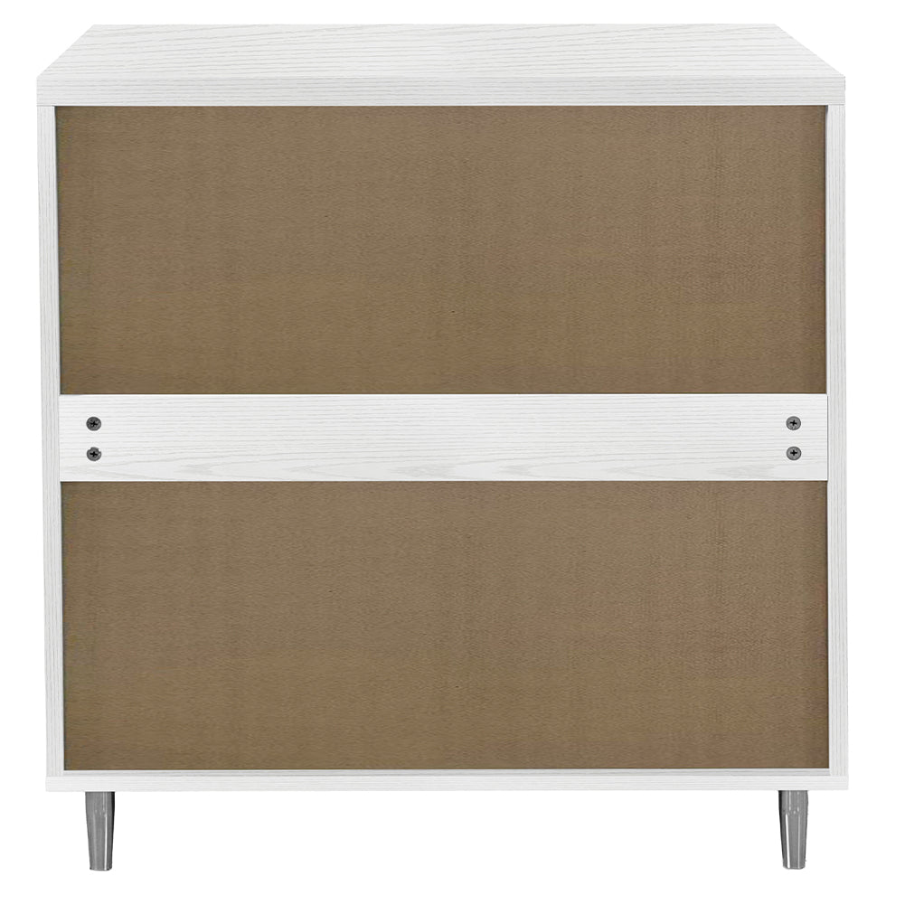 Mobile Cucina Base 2 Ante Componibile in Legno Bianco Frass. Classico 80x50 H85cm