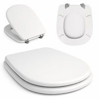 Copri Water Aretusa Cesame Legno MDF Bianco Lucido Ovale 44x36.5 cm