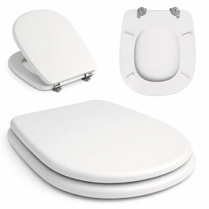 Copri Water Aretusa Cesame Legno MDF Bianco Lucido Ovale 44x36.5 cm