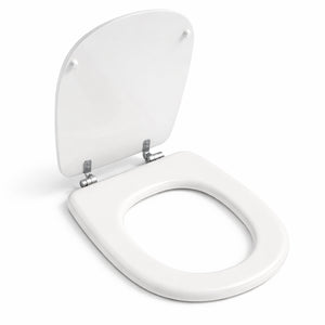 Copri Water Aretusa Cesame Legno MDF Bianco Lucido Ovale 44x36.5 cm