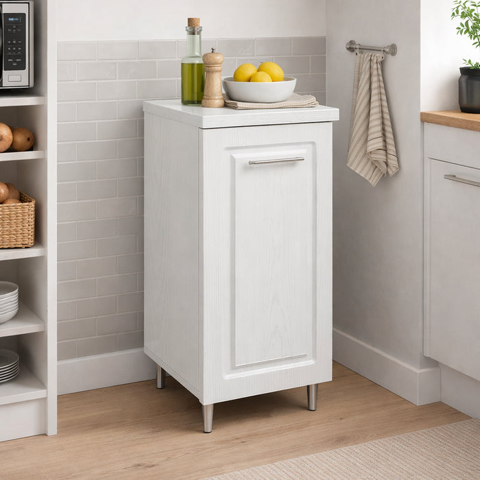 Mobile Cucina Componibile Base 1 Anta Bianco Frass. Classico 40x50 H 85 cm