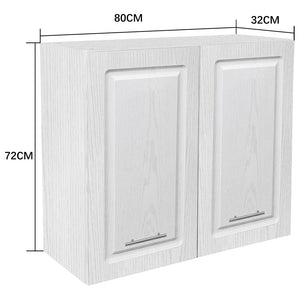 Pensile da Cucina Scolapiatti Sistema Raccogli Gocce Mobile Bianco Frass. Classico 80cm