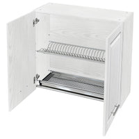Pensile da Cucina Scolapiatti Sistema Raccogli Gocce Mobile Bianco Frass. Classico 80cm