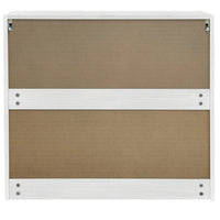 Mobile Cucina Pensile 2Ante Componibile in Legno Bianco Frass. Classico 80x32 H72cm