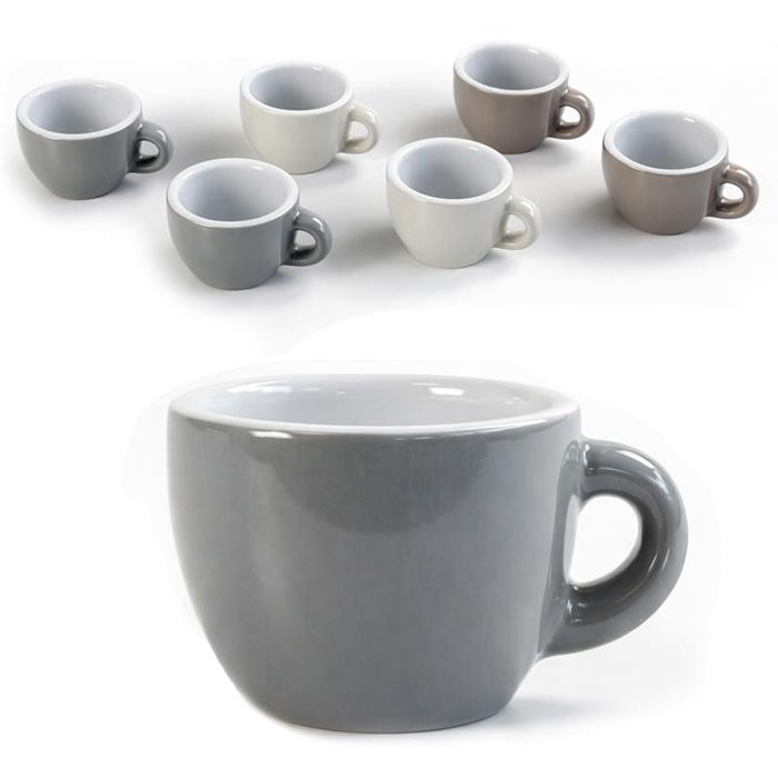 SET 12 TAZZINE DA CAFFE 85CC SENZA PIATTINO ASSORTITO