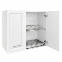 Pensile da Cucina Scolapiatti Sistema Raccogli Gocce Mobile Bianco Frass. Classico 80cm
