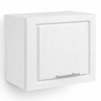 Mobile Cucina Pensile 1 Anta Ribaltabile Legno Bianco Frass. Classico 60x32 H49cm