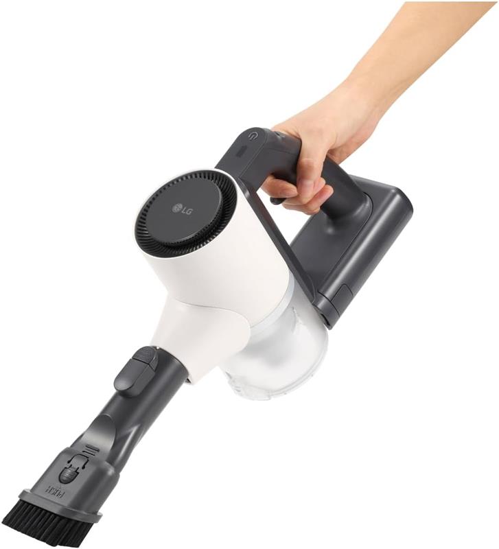 LG ASPIRALPOLVERE SENZA FILI CORDZERO DA 150W LANCIA INTEGRATA, BASE AUTOPORTANTE + 2 ACCESSORI PER PULIZIA INCLUSI
