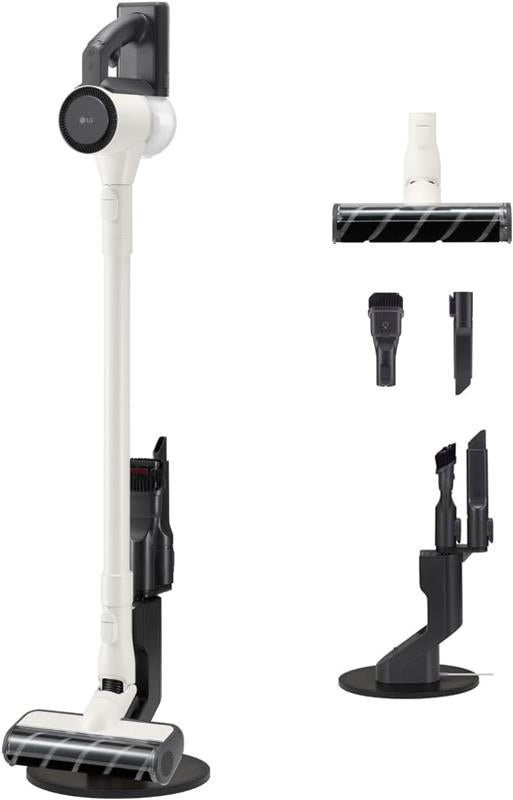 LG ASPIRALPOLVERE SENZA FILI CORDZERO DA 150W LANCIA INTEGRATA, BASE AUTOPORTANTE + 2 ACCESSORI PER PULIZIA INCLUSI