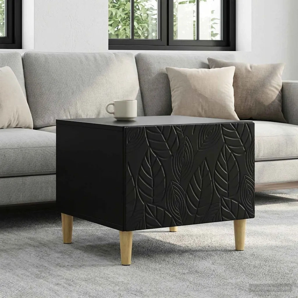 Tavolino da salotto Nero 50 x 49 x 40 cm Legno ingegnerizzato 895196