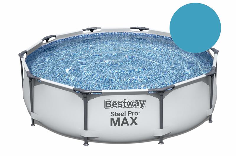 BESTWAY PISCINA FUORI TERRA STEEL PRO MAX TONDA Ø 305 X 76 CM BIANCA