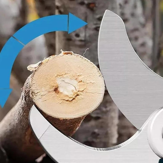 Forbici da Potatura Elettrica con Doppia Batteria Cesoie Trincia Rami Portatile