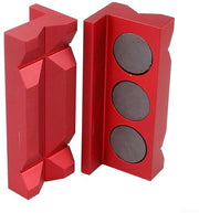 4 pollici viti a banco - Pads di attrito magnetici - Ideali per la lavorazione del legno - Rosso - Lega di alluminio - Duraturo e leggero - Adatto per...