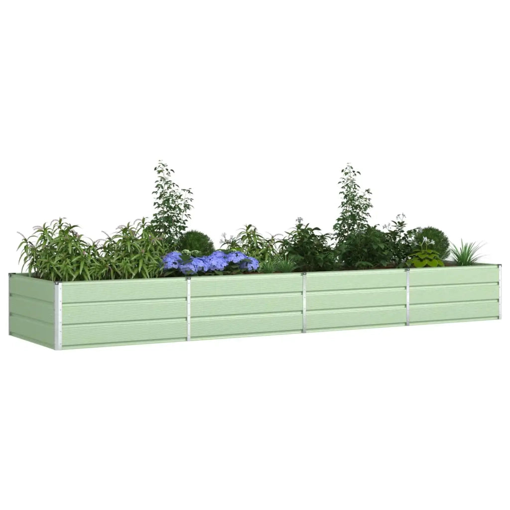 Fioriera Verde Pastello 385 x 100 x 45 cm Acciaio zincato 42018275