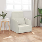 Divano letto Crema 65 x 80 x 83 cm Velluto 4106654