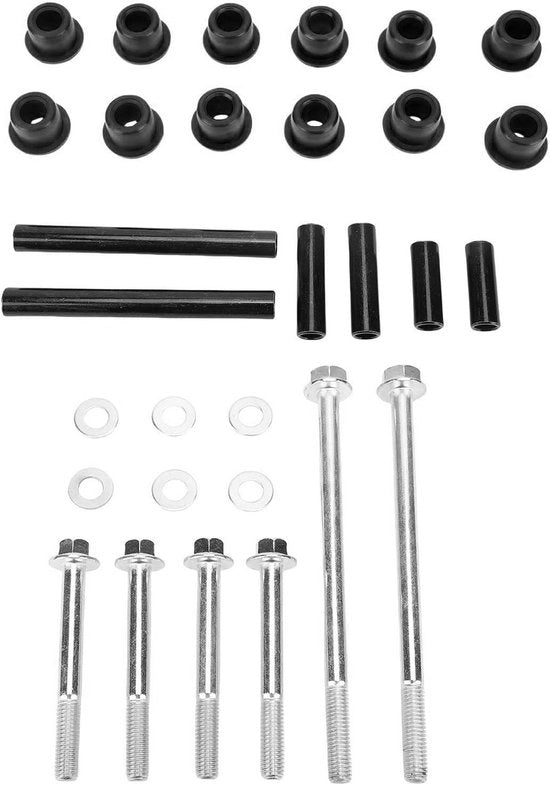 Kit di supporti 30 pezzi - Supporti in poliuretano - Anelli - Viti - Sostituzione per Club Car Precedent 2004-in poi - Ripristina funzione di ammortizzazione - Ammortizzatori di vering