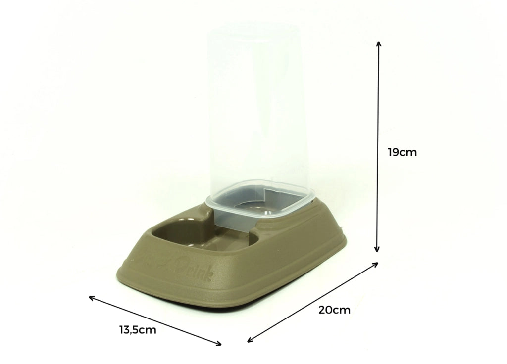 Dispenser Cibo/Acqua 0,7L Per Animali Modello 700083 Colore Beige