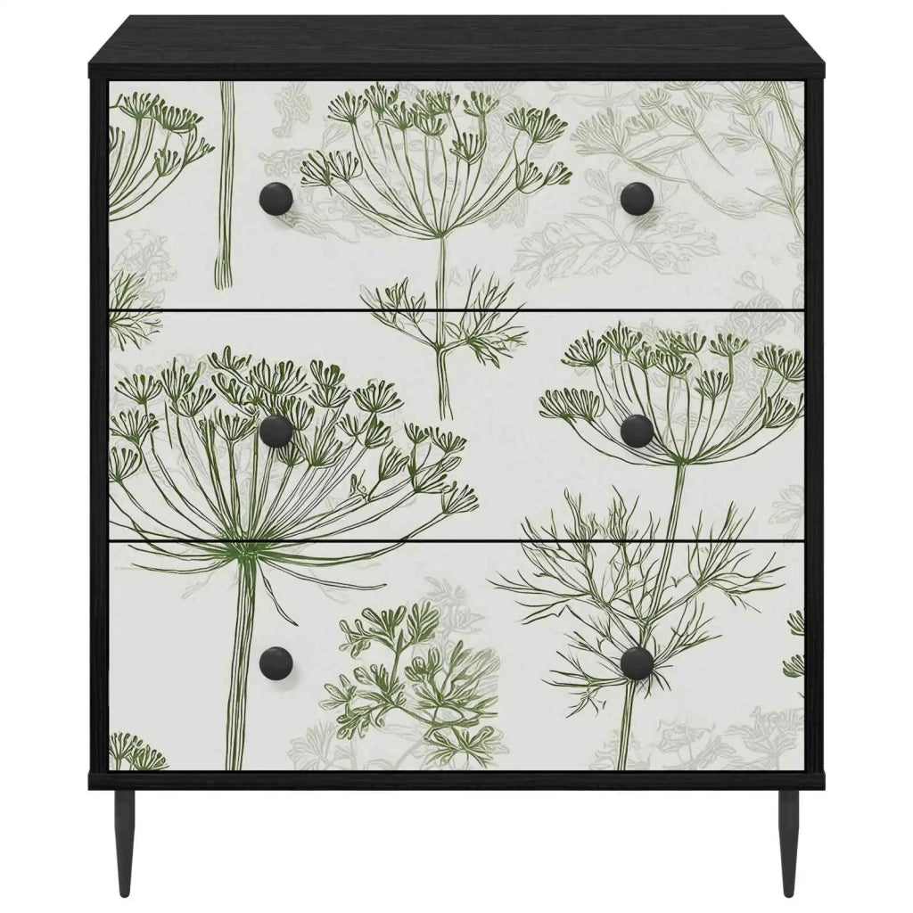Cassettiera GOTHA Stampa di albero verde 66 x 36,5 x 76 cm 8007388