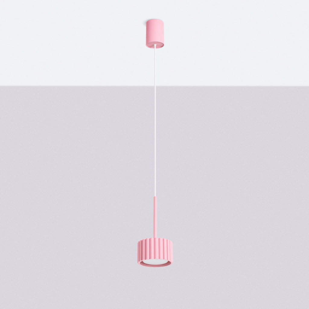 Lampada a sospensione AURA 1 rosa Gx53