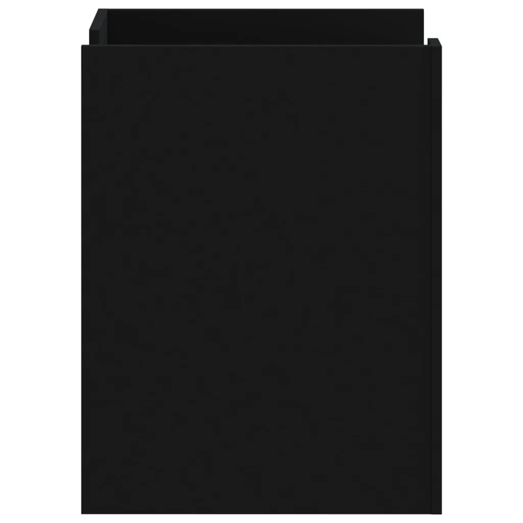 Comodino Nero 45x50x65 cm in Legno Multistrato