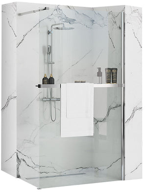 Parete Doccia Rea Aero N 110 Transparent Mensola Evo