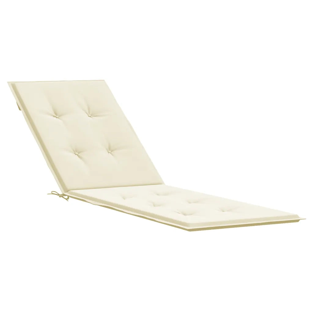 Cuscino per Sdraio Crema (75+105)x50x4 cm