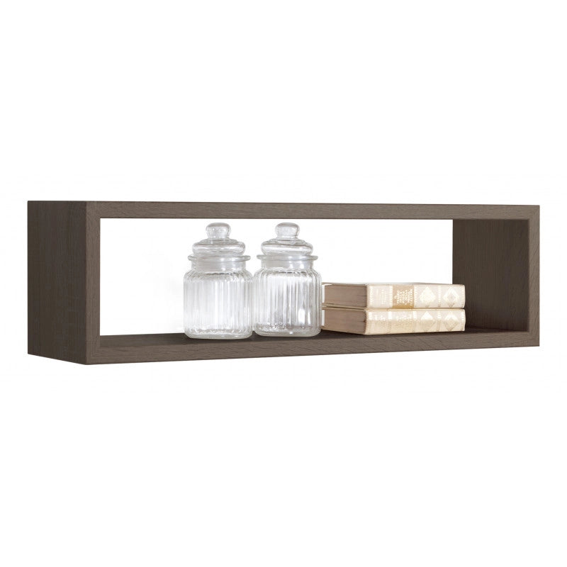 Mensola da Muro, Pensile Bagno, Mensola da Parete, Scaffale da Parete, Noce, 60x17 p15,5 cm - Regolo