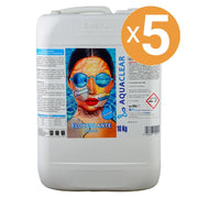 Flocculante Liquido Effetto Schiarente Per Piscina, 5 Confezioni Da 10 Kg