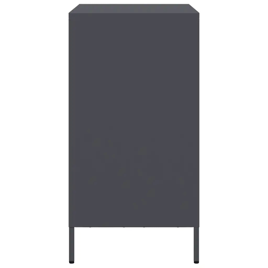 Credenza Antracite 68x39x73,5 cm in Acciaio Laminato a Freddo 851258