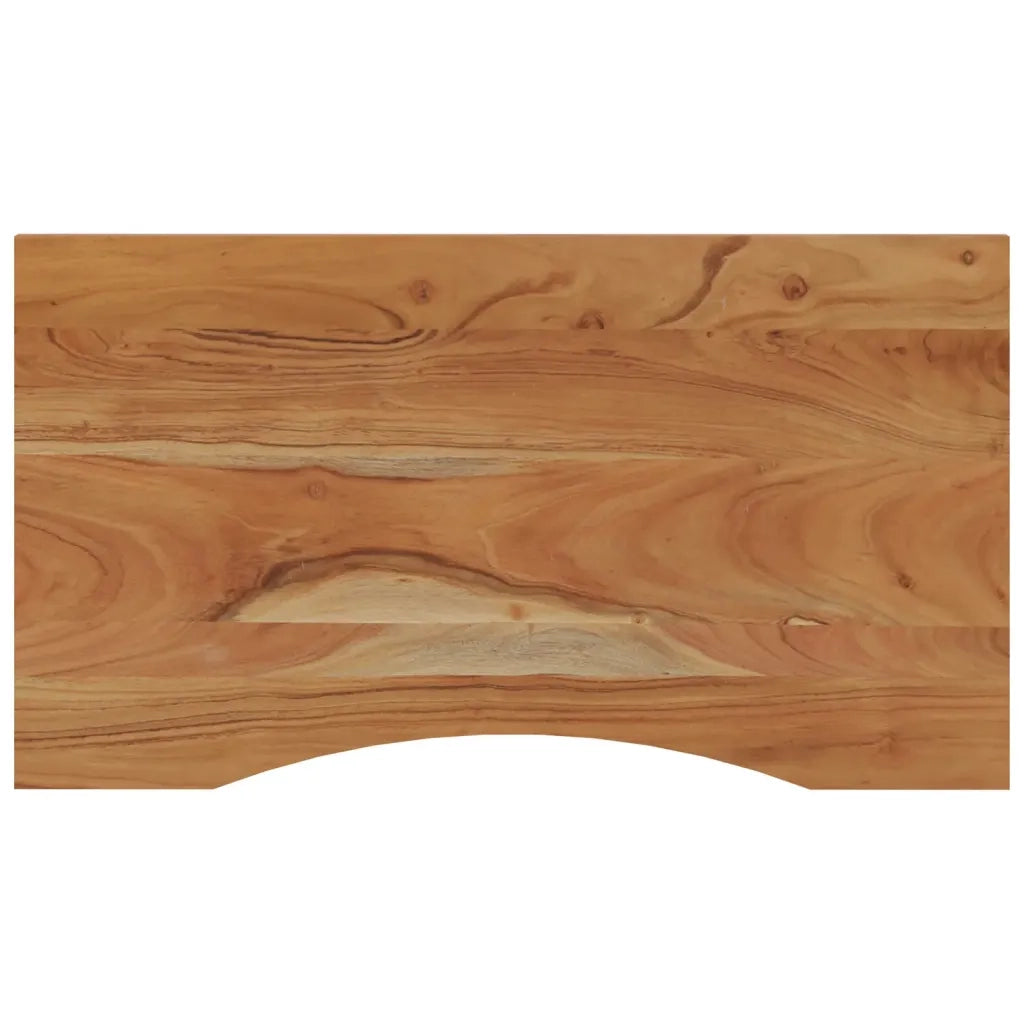 Piano Scrivania 90x50x2,5 cm Rettangolare Legno Massello Acacia