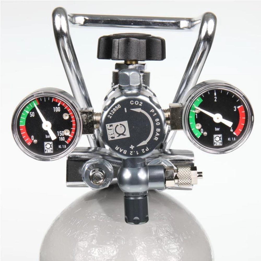 JBL Proflora CO2 Regulator Advanced - riduttore di pressione con 2 manometri per bombola usa e getta e ricaricabili