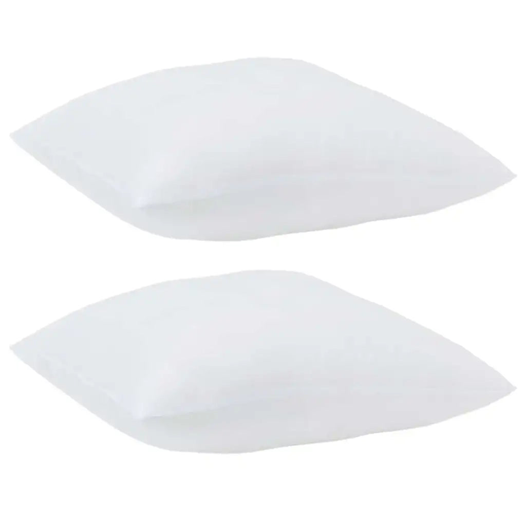 Cuscino con cuscino 2 pz Bianco 80 x 80 x 20 cm Poliestere CFW4305917