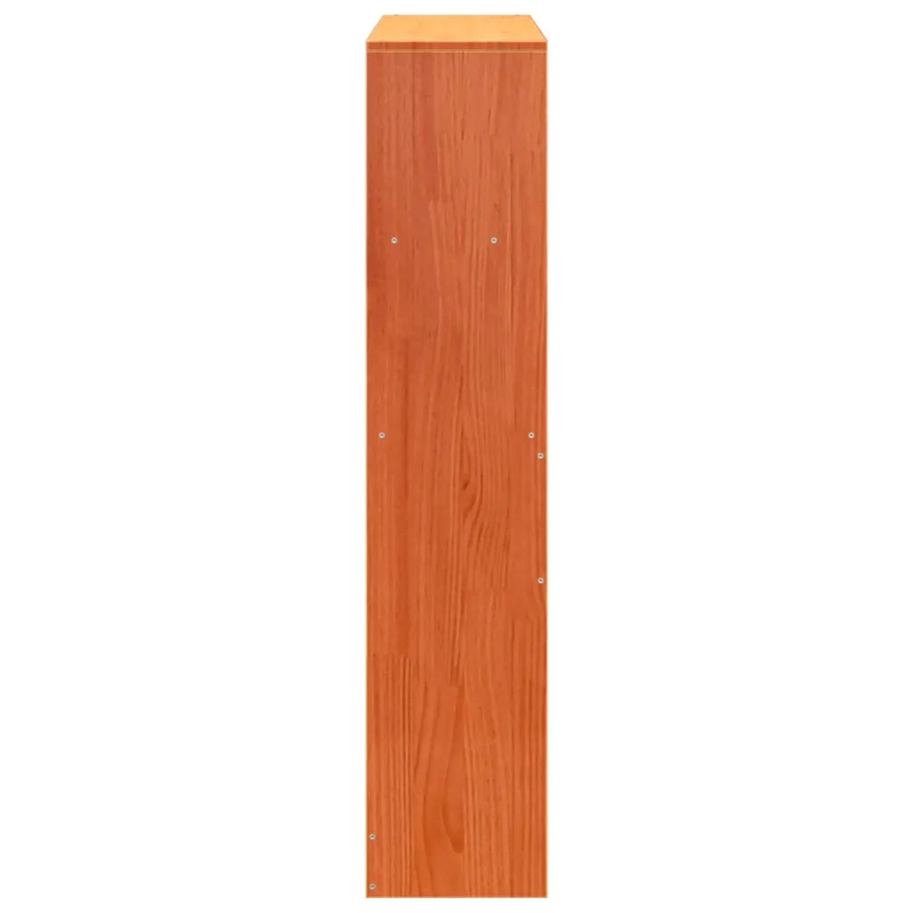 vidaXL Testiera con Ripiani Marrone Cera 75 cm in Legno di Pino