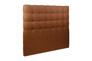 Testiera in tessuto bouclé terracotta imbottita L140 cm