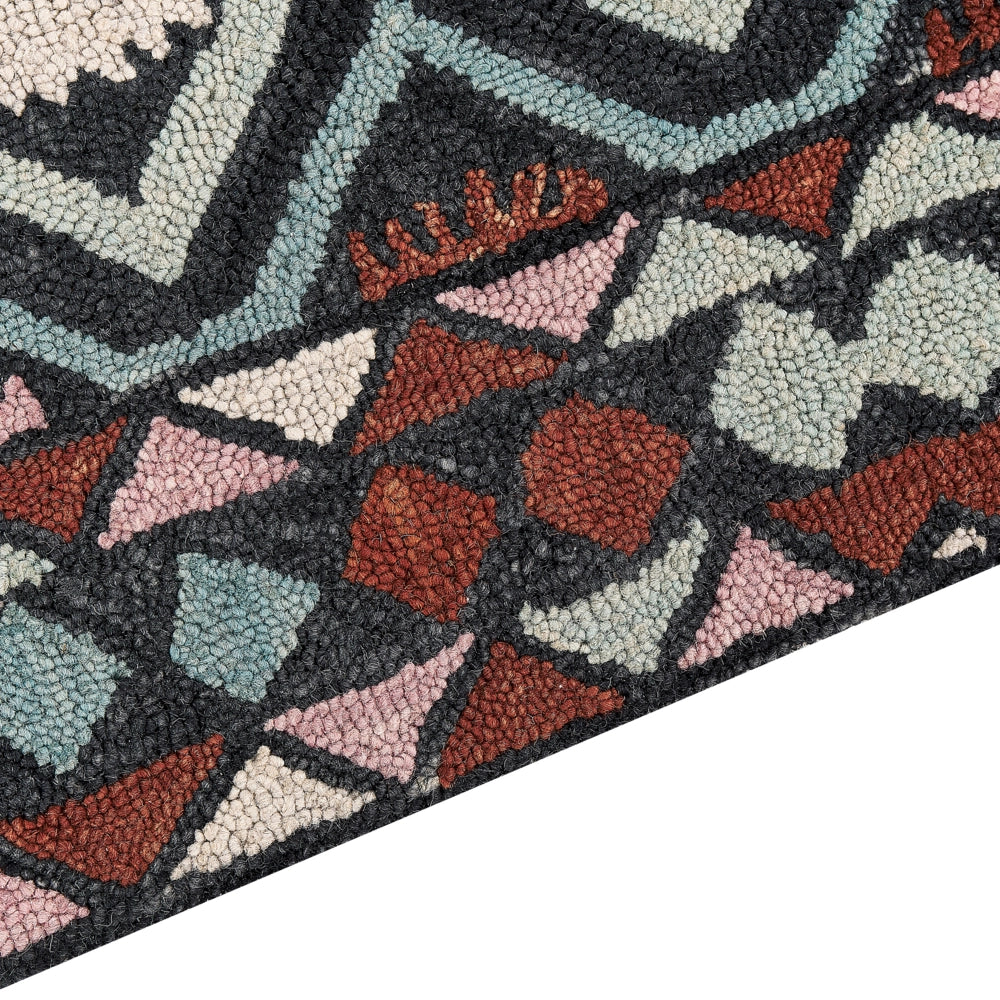 Tappeto moderno con motivo geometrico tribale 160 x 230 cm multicolore camera da letto salotto
