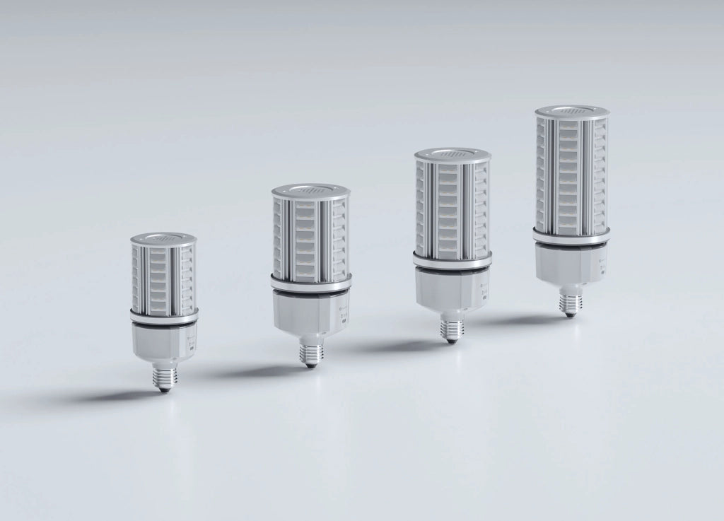 OBO Lampada LED Retrofit 45W Attacco E27/E40 Luce Fredda 5000K Fascio 170º Alta Efficienza Luminosa per Illuminazione Professionale Esterni