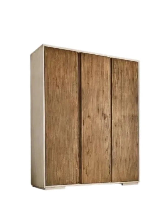 Armadio 3 porte in legno bicolore shabby 180x60x220 - Mobili 2G