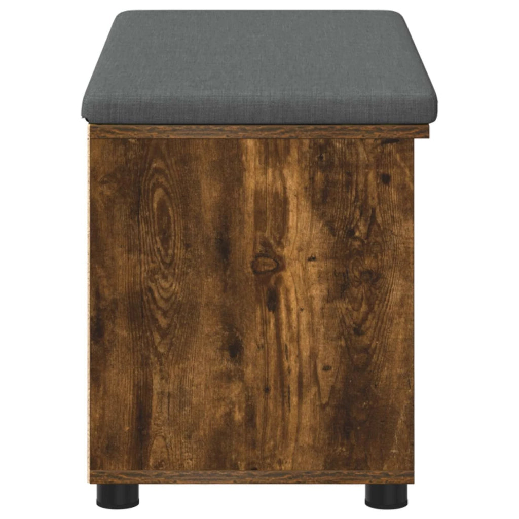 Panca per ingresso con porta Quercia Affumicata 80 x 38 x 46 cm