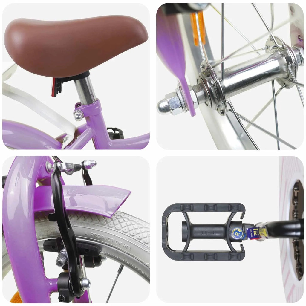 Bicicletta per Bambini 16 Pollici per bambini di 4-6 anni Viola 42009219