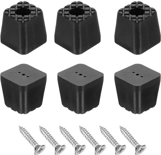 Set di cuscinetti di protezione per mobili 6 pezzi - Antiscivolo per pavimenti - Pads in gomma - Anti graffio - Per interni/esterni - 1,18x1,18 pollici - Supporti per mobili