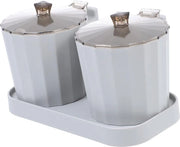 4 Sette Contenitori in Vetro per Spezie Durissimi con Tappi per Organizzatore Cucina