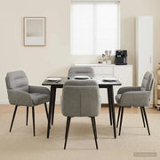 Sedie da pranzo 4 pcs Velluto (V) Grigio Chiaro 3428237