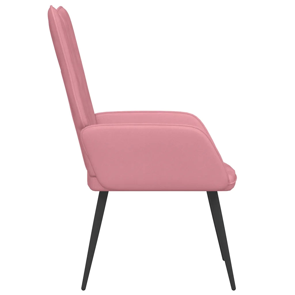 Poltrona Relax Rosa in Velluto cod mxl 22968