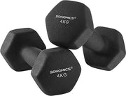 Set di Pieghe per Allenamento Fitness per Uomo Donna, per Allenamento in Casa 2 x 4 kg