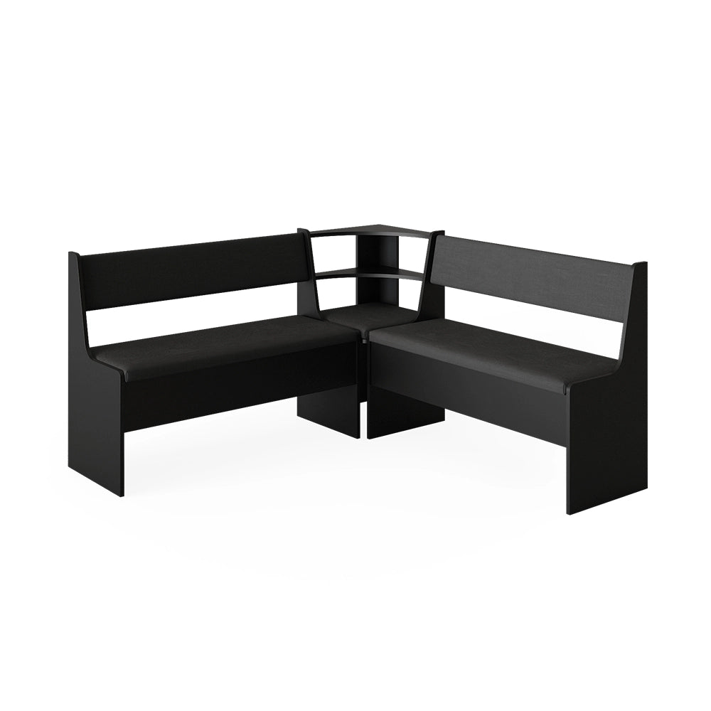 Vicco Panca ad angolo Nero 43.5 x 43.5 cm