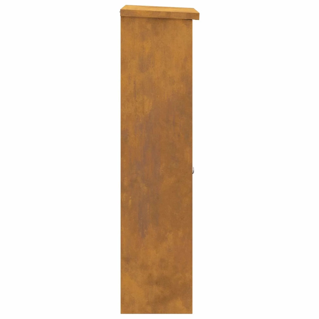 Cassetta per pacchi con porta Ruggine 44,5 x 29 x 110,5 cm CFW4086876