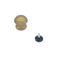 Pomolo fisso per porta SAGUATTI 178/60CB in alluminio bronzo lucido